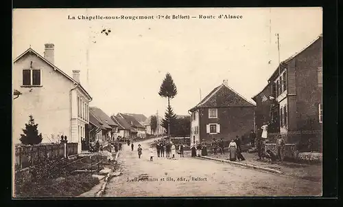 AK La Chapelle-sous-Rougemont, Route d`Alsace