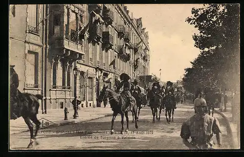 AK Belfort, Grandes Fetes Patriotiques Aout 1919, Entrée de Turenne à Valdoie