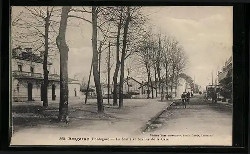 AK Bergerac, La Sortie et Avenue de la Gare