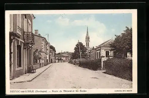 AK Neuvic-sur-L`Isle, Route de Théorat et les Écoles