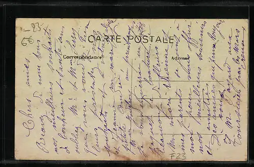 AK Auzances, La Grande Rue