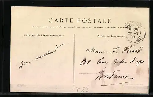 AK Guéret, Place Piquerelle