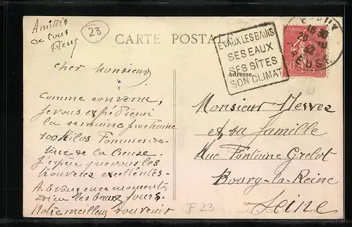 AK Evaux-les-Bains, Hotel de l`Europe