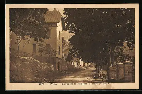 AK Evisa, Entrée de la Ville par la route de Porto
