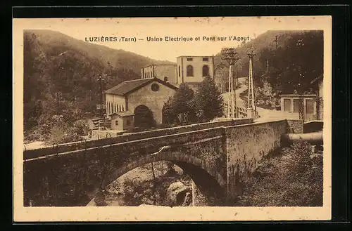 AK Luzières, Usine Electrique et Pont sur l`Agout