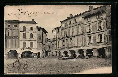 AK Gaillac, La Place Thiers