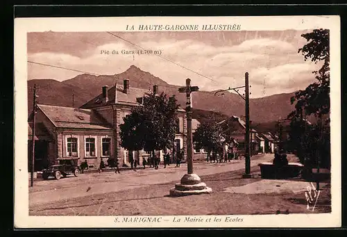 AK Saint Marignac, La Mairie et les Ecoles