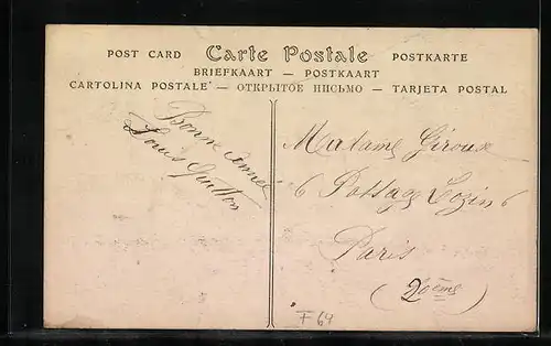 AK Hendaye, Sanatorium de la Ville de Paris, Refectoire