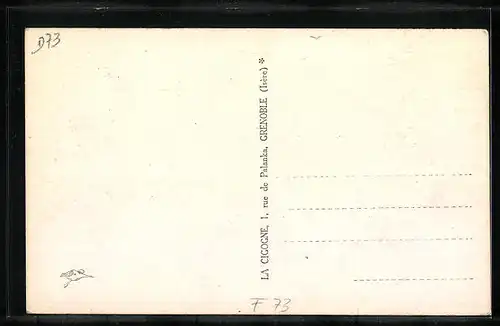 AK Aiguebelle, Grande Rue et Hotel de la Poste