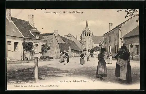 AK Sainte-Solange, Une Rue