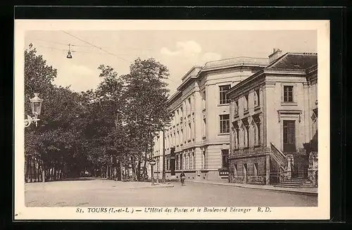 AK Tours, L`Hôtel des Postes et le Boulevard Bèranger