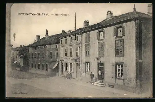 AK Fontenoy-le-Chateau, Place Gilbert