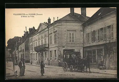 AK Villeneuve-sur-Yonne, L`Hôtel de Ville