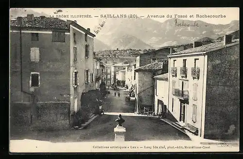 AK Saillans, Avenue du Fossé et Rochecourbe