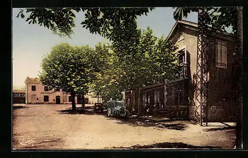 AK Lalevade-D`Ardèche, Place de la Gare