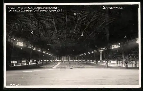 AK Wien, 10. Deutsches Sängerbundesfest 1928, Sängerhalle