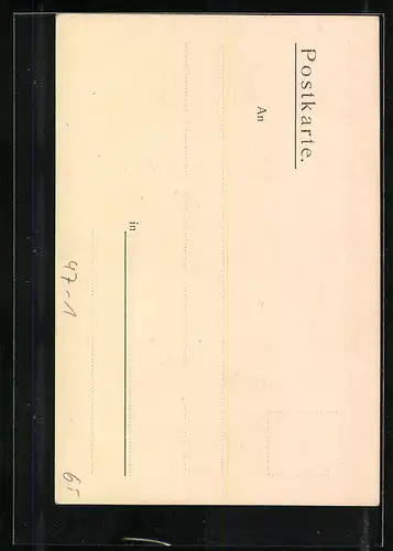AK Einjährigen-Kneipe der U. II. Br. g. 1909