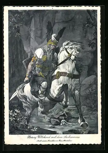 AK Herzog Wittekind mit dem Sachsenross