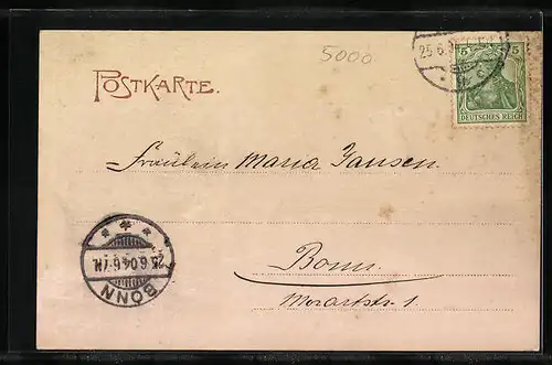 AK Köln-Neustadt, Partie am Sachsenring, Hotel Kaiser Friedrich in der Ringstrasse