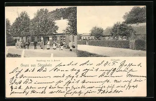AK Sörupholz, Handlung von J. Jessen, Strassenpartie