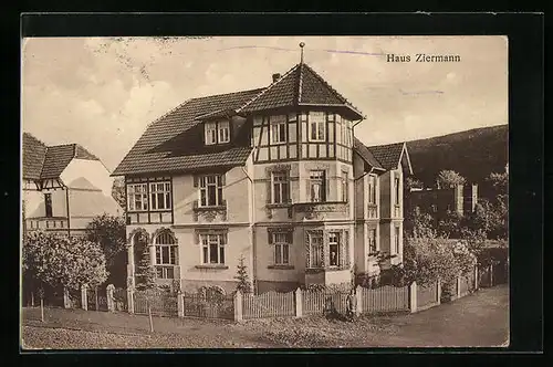 AK Bad Blankenburg /Thür. Wald, Hotel Erst Ziermann