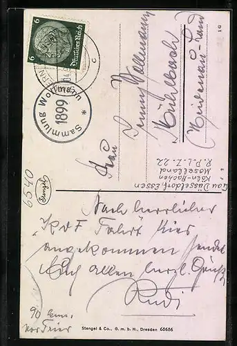 AK Simmern, Blick in die Strasse