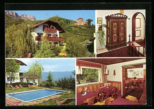 AK Missian bei Eppan, Dependance Schloss Korb, Innenansichten