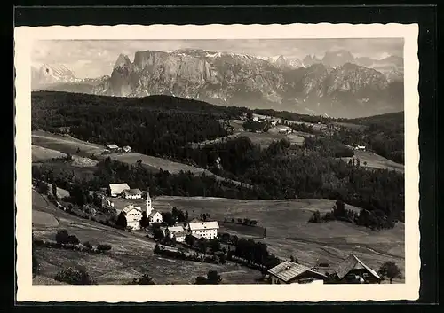 AK Oberinn am Ritten, Panorama, Dolomiten