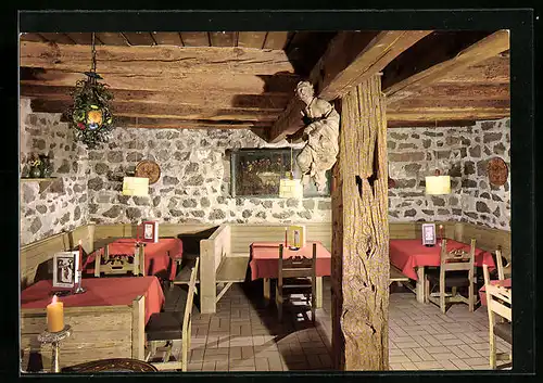 AK Missian bei Eppan, Pension-Restaurant Schloss Korb, Innenansicht