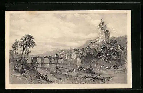 Künstler-AK Diez, Panorama anno 1840