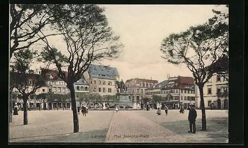 AK Landau, Partie am Max Josephs-Platz