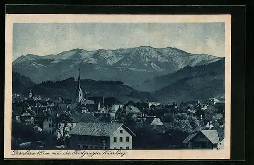 AK Dornbirn, Panorama mit der Firstgruppe