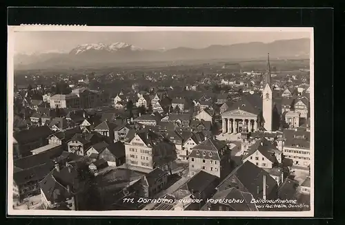 AK Dornbirn, Panorama aus der Vogelschau