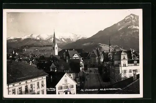 AK Dornbirn, Blick in die Rhombergstrasse