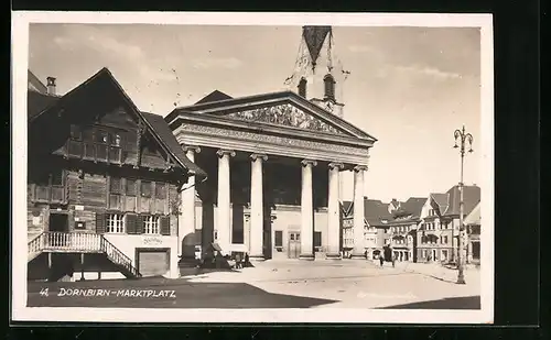 AK Dornbirn, Blick zum Marktplatz