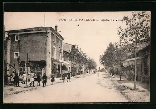 AK Portes-lès-Valence, Centre du Village