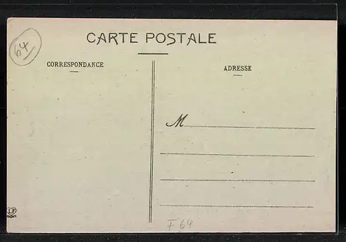 AK Laruns, la Place vue du Gourzy