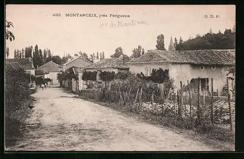 AK Montanceix, Une Rue