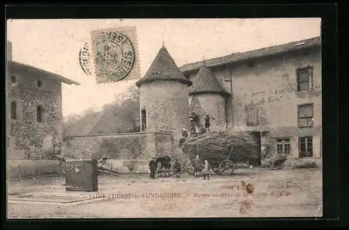 AK Saint-Étienne-de-Saint-Geoirs, Maison ancienne de la lamille Mandrin