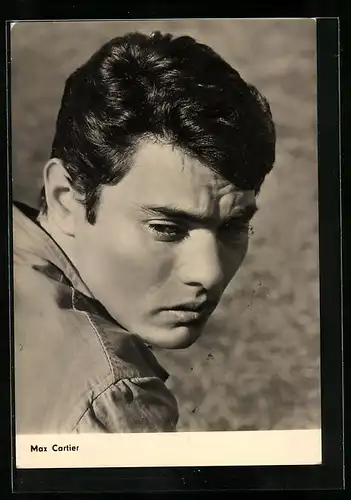 AK Schauspieler Max Cartier mit gerunzelter Stirn