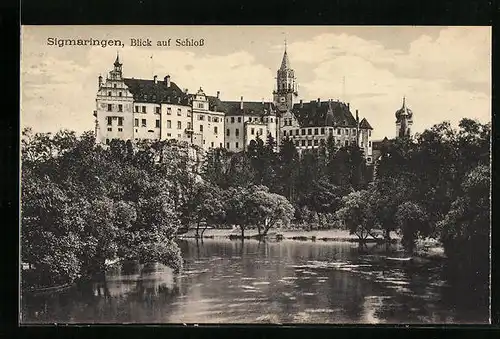 AK Sigmaringen, Blick auf das Schloss