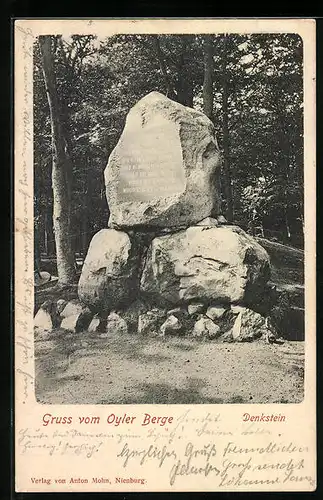 AK Marklohe, Denkstein auf dem Oyler Berg