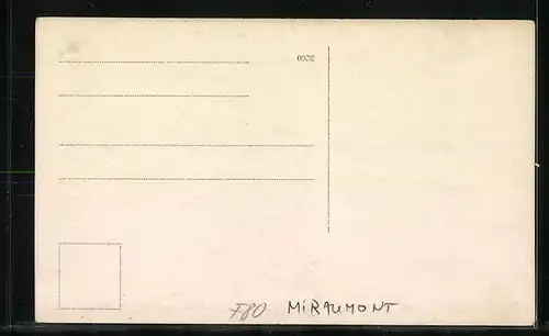 Foto-AK Miraumont, Zerstörte Ortspartie