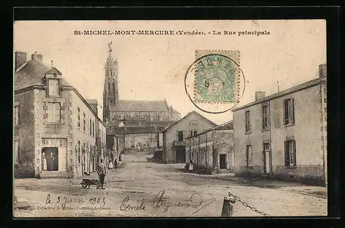 AK St-Michel-Mont-Mercure, La Rue principale