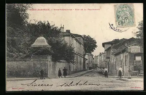 AK Castelsarrasin, Sous-Prefecture - Rue de la Fraternité