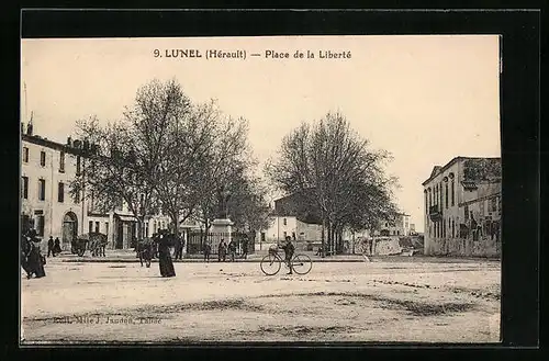 AK Lunel, Place de la Liberté