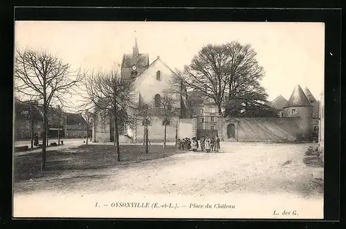 AK Oysonville, Place du Château