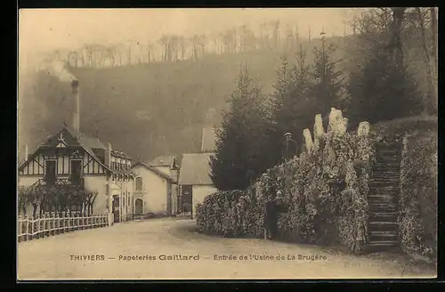 AK Thiviers, Papeteries Gaillard, Entrée de l`Usine de La Brugére