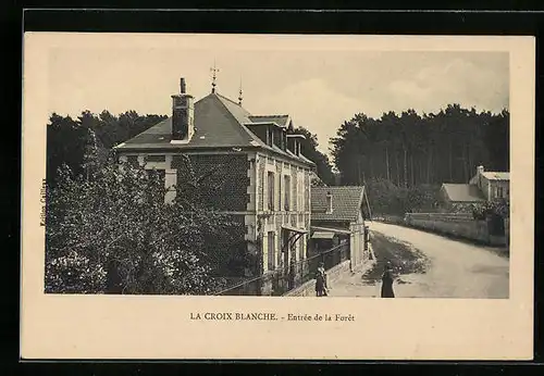AK La Croix Blanche, Entrée de la Forêt
