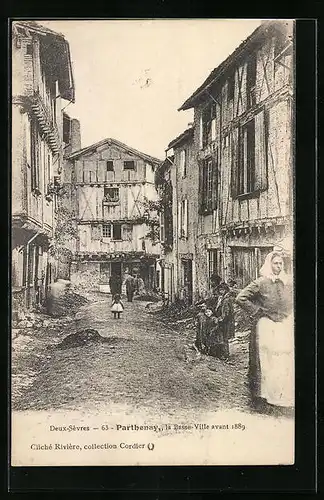 AK Parthenay, la Basse-Ville avant 1889
